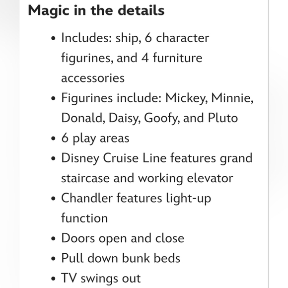 Disney Cruise Ship Toy - Red, White, and Blue - Picture 6 of 6